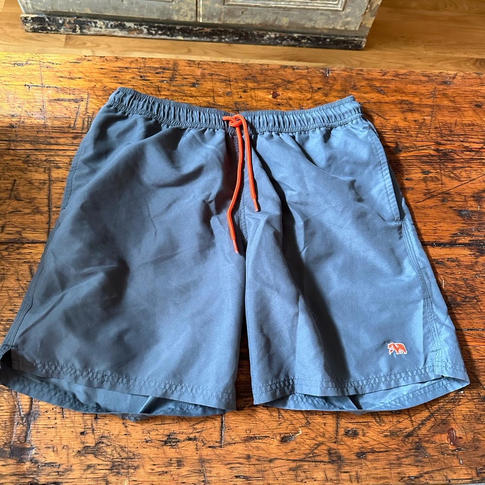The normal brand grey swim trunks! Size medium!